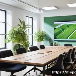 공간디자인 경력직 채용 트렌드 - A sophisticated interior design studio showcasing a senior interior designer leading a multidiscipli...